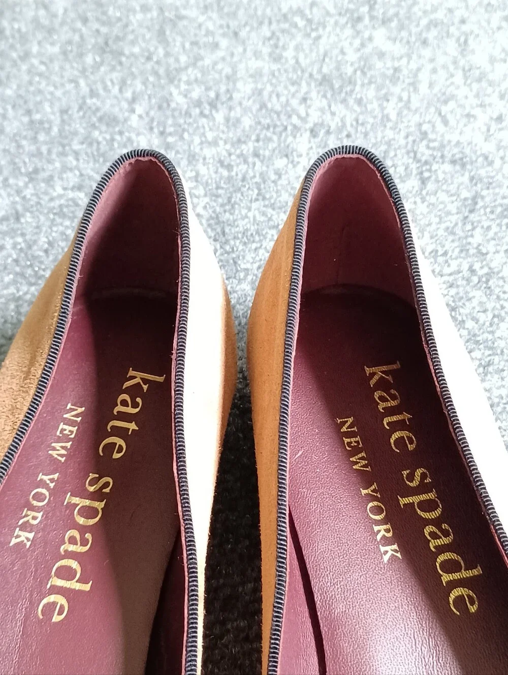 Kate Spade Devi Suede Loafers Size 10 B Women Bow Slip On In Bungalow Brown